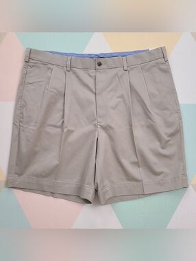 Brooks Brothers Advantage Chino Shorts Mens 40 Lightweight Stretch Wrinkle Free